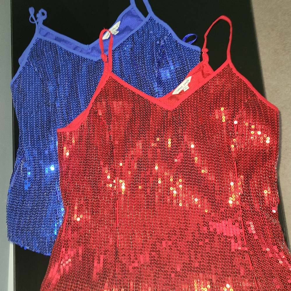 Sequin Tanks Size Small